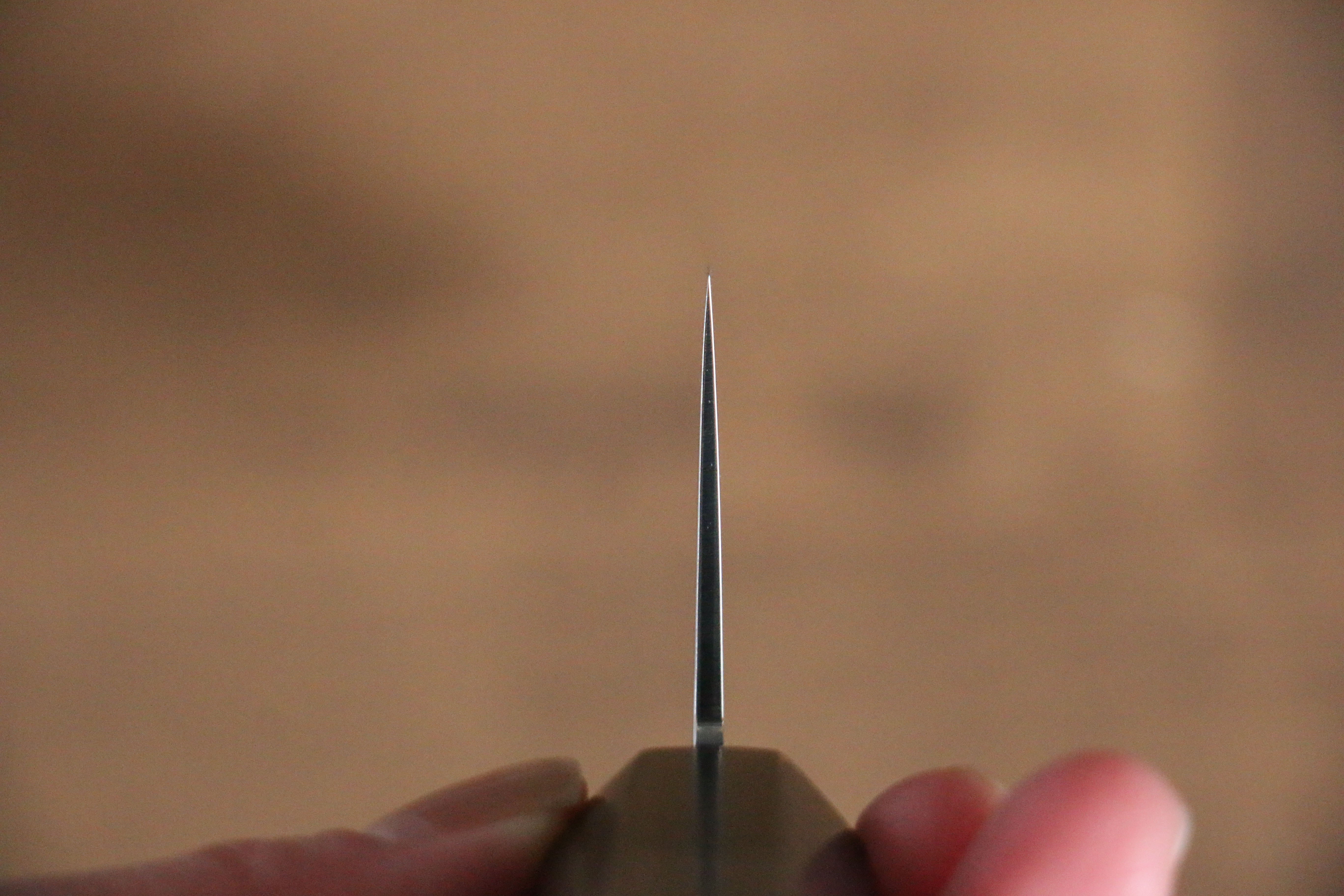 Kajin Cobalt Special Steel Damascus Santoku 180mm with Gray Wood Handle - Seisuke Knife