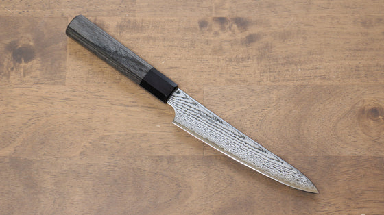 Kanjyo VG10 Damascus Petty-Utility 150mm Gray Pakka wood Handle - Seisuke Knife