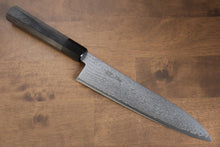  Seisuke VG10 Damascus Gyuto 210mm Gray Pakka wood Handle - Seisuke Knife