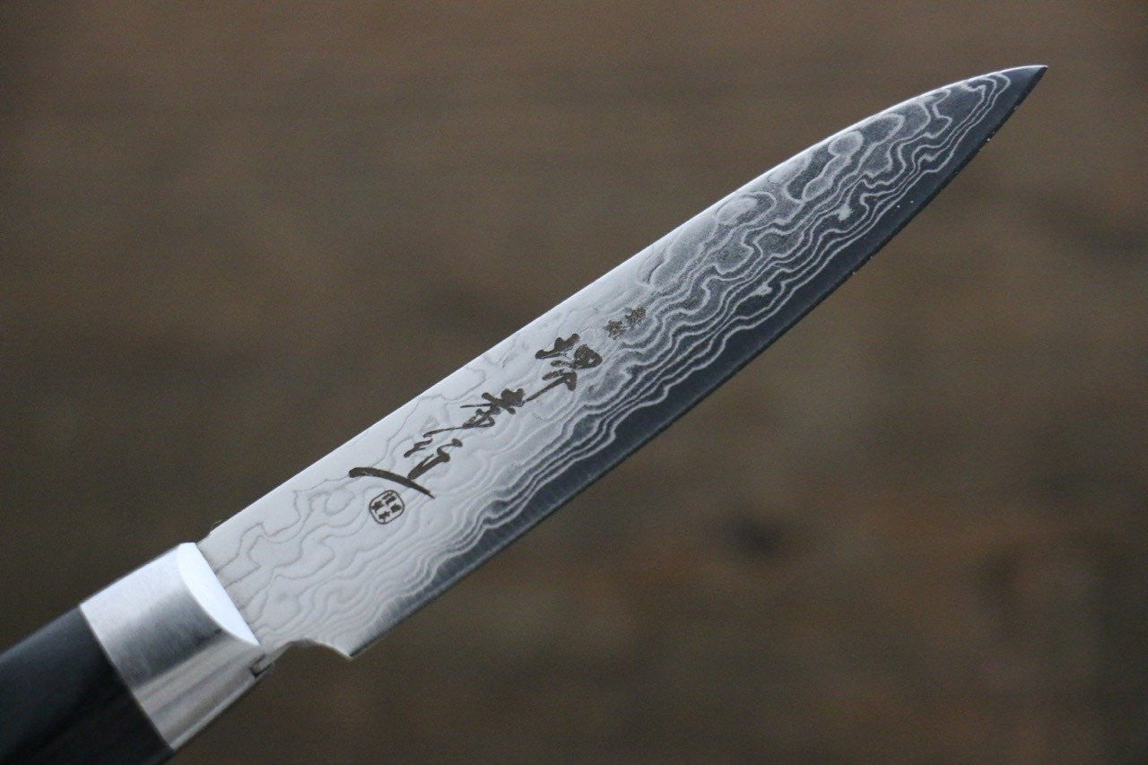 Sakai Takayuki AUS10 45 Layer Mirrored Damascus Petty-Utility 80mm - Seisuke Knife