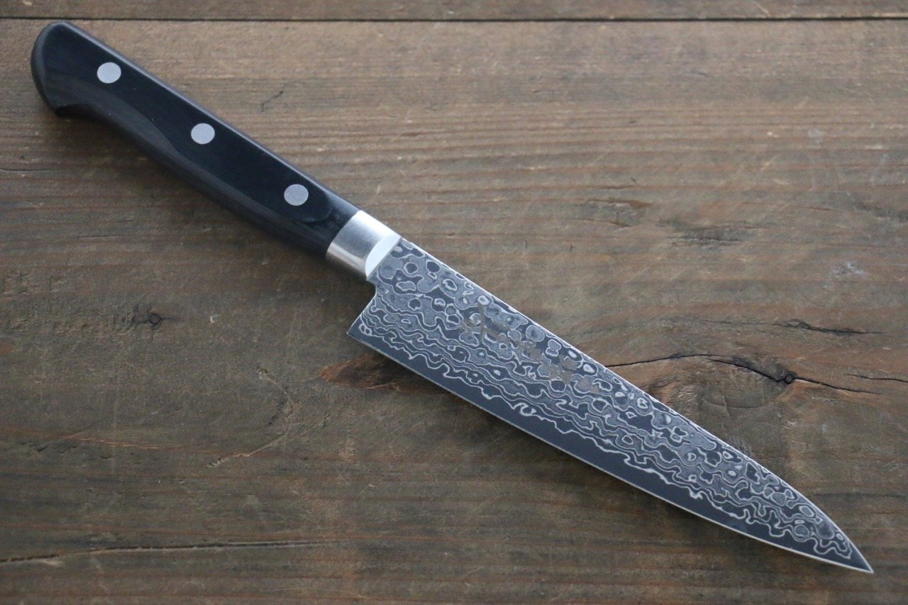 Sakai Takayuki AUS10 45 Layer Mirrored Damascus Gyuto 210mm & Petty 135mm Knife Set - Seisuke Knife