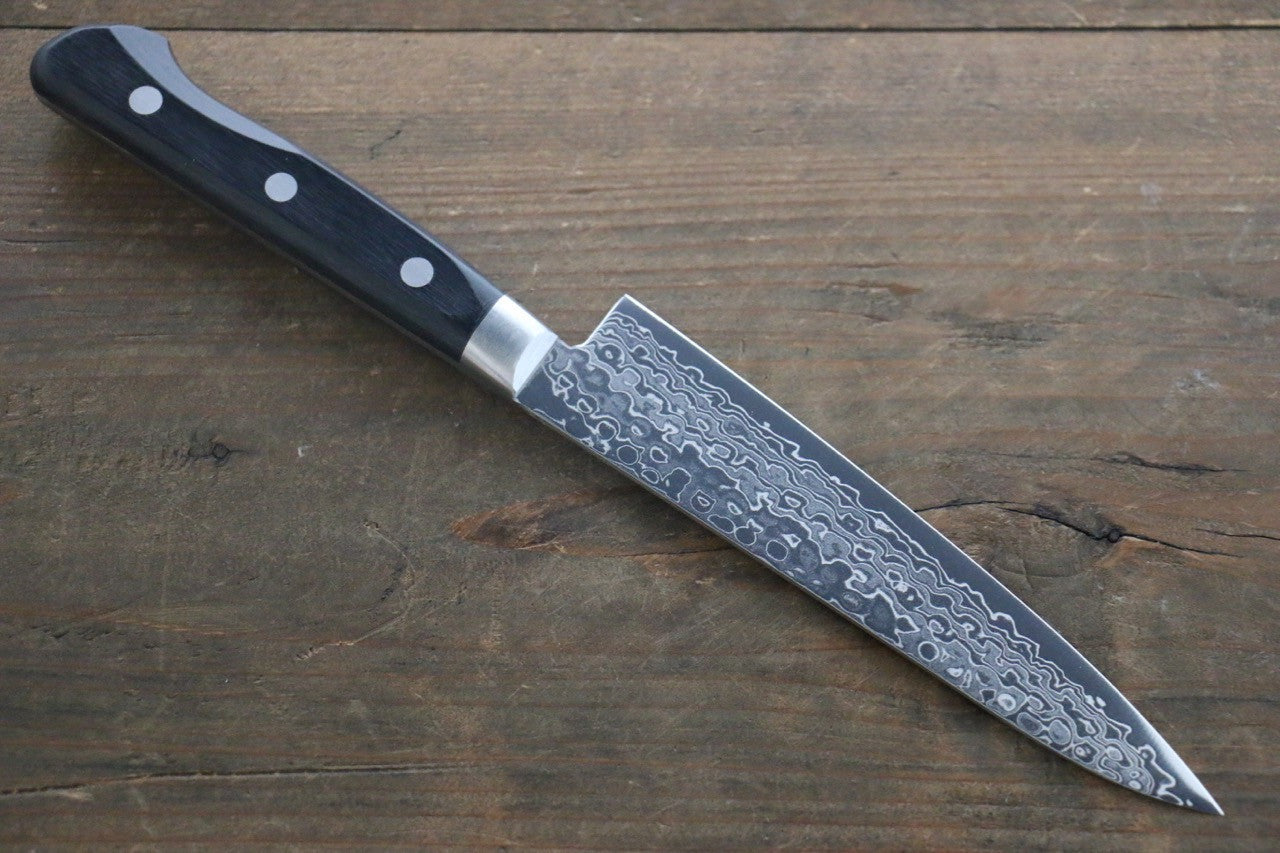 Sakai Takayuki AUS10 45 Layer Mirrored Damascus Petty-Utility 135mm - Seisuke Knife