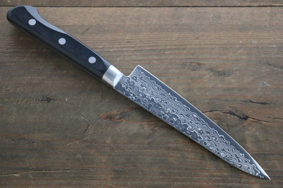 Sakai Takayuki AUS10 45 Layer Mirrored Damascus Petty Japanese Chef Knife 135mm - Seisuke Knife