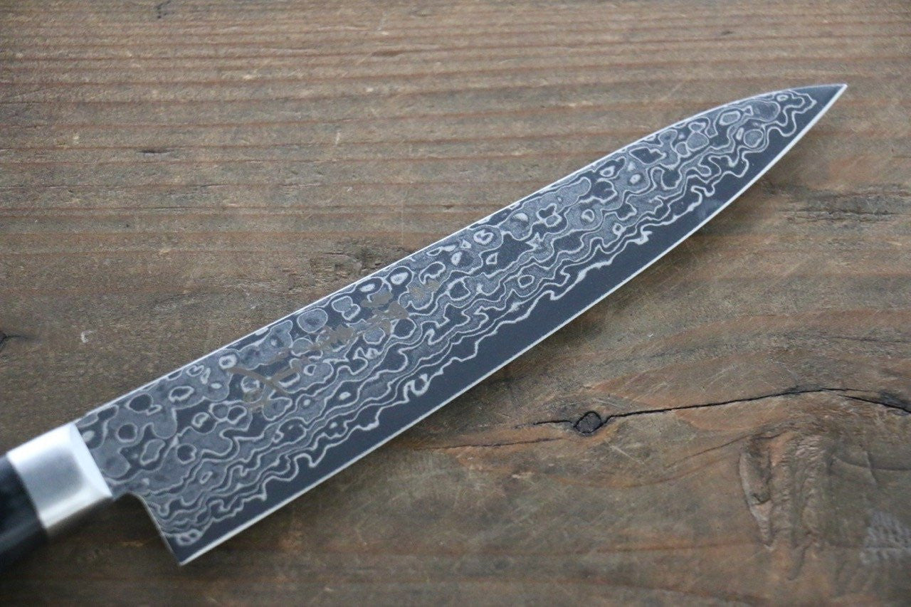 Sakai Takayuki AUS10 45 Layer Mirrored Damascus Petty-Utility 135mm - Seisuke Knife