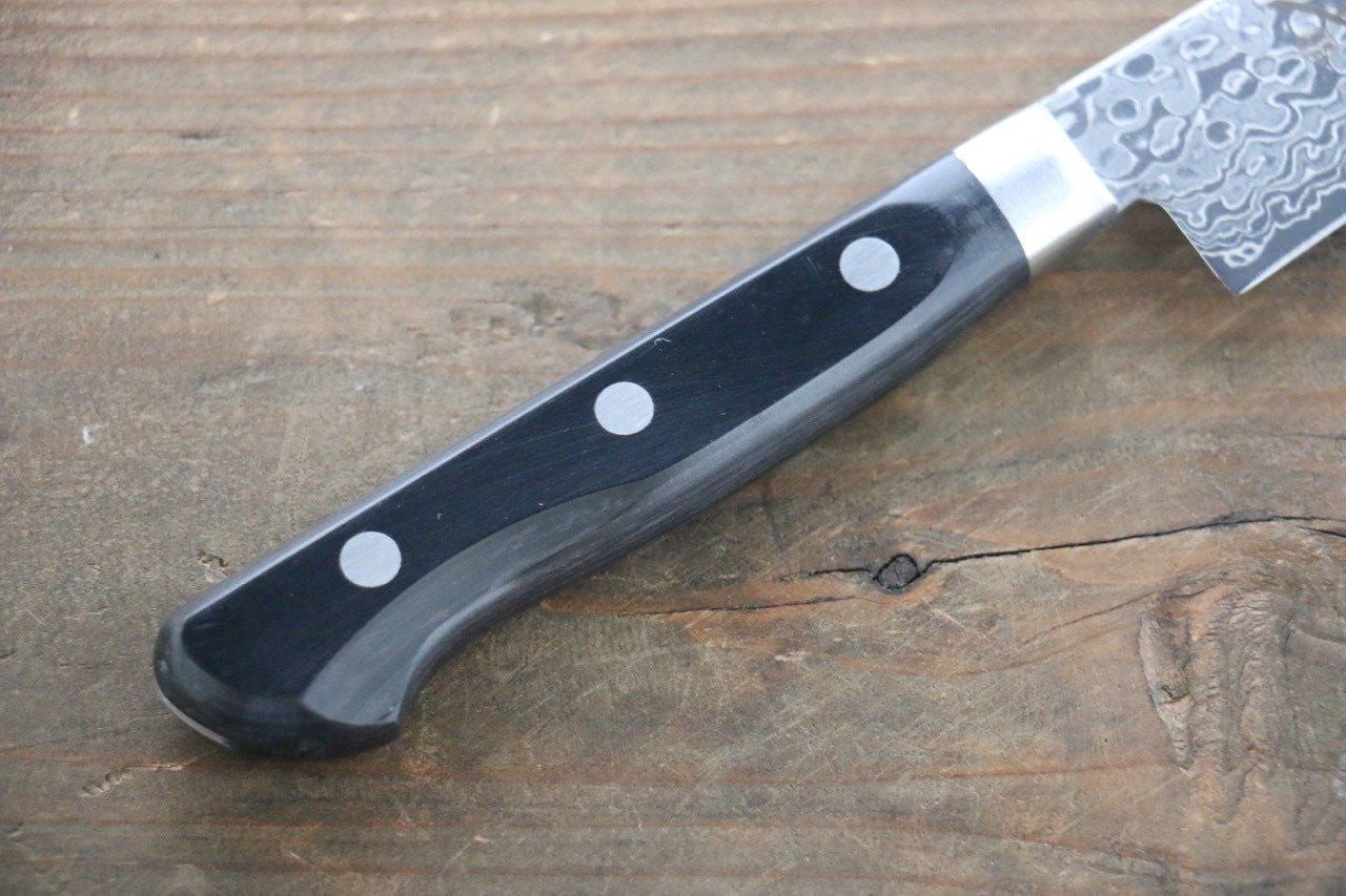 Sakai Takayuki AUS10 45 Layer Mirrored Damascus Petty-Utility 135mm - Seisuke Knife