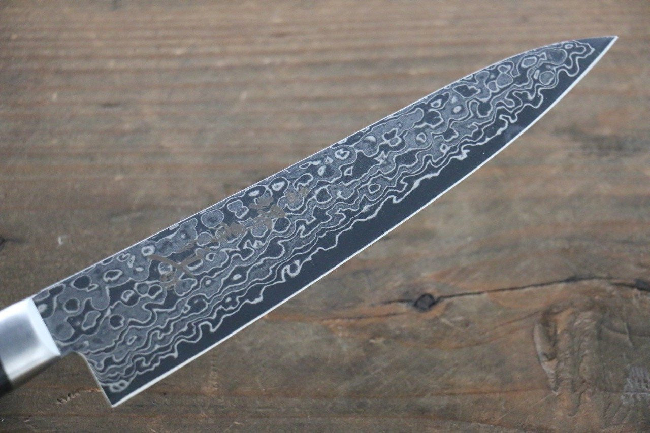 Sakai Takayuki AUS10 45 Layer Mirrored Damascus Petty-Utility 135mm - Seisuke Knife