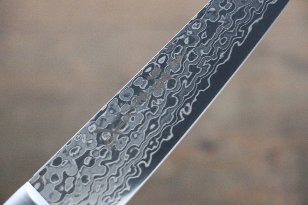 Sakai Takayuki AUS10 45 Layer Mirrored Damascus Petty-Utility 135mm - Seisuke Knife