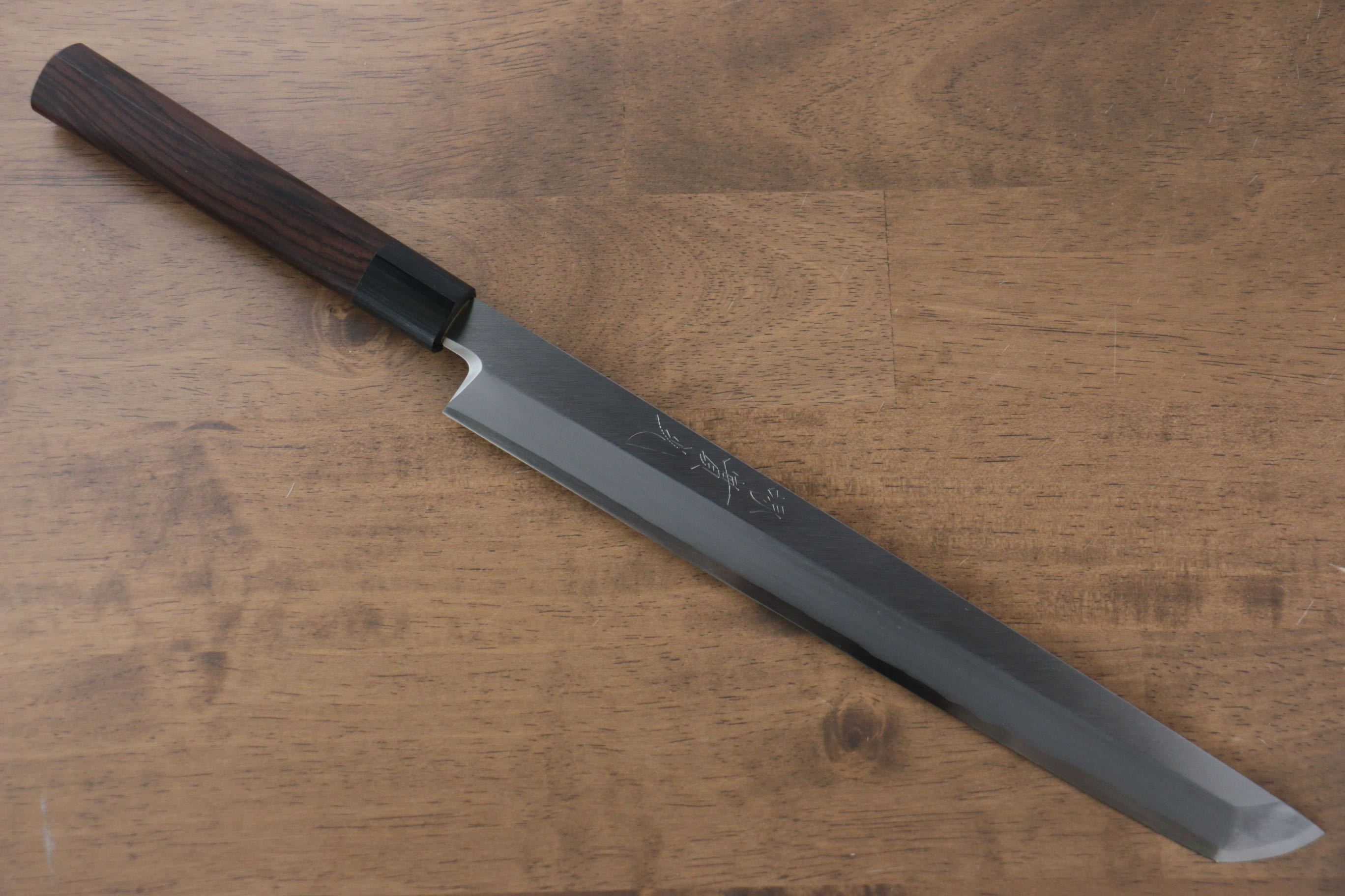 Jikko Silver Steel No.3 Sakimaru Yanagiba  270mm Shitan Handle - Seisuke Knife