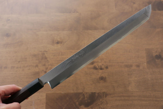 Jikko Silver Steel No.3 Sakimaru Yanagiba  270mm Shitan Handle - Seisuke Knife