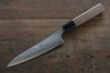 Yamamoto Silver Steel No.3 Nashiji Petty Japanese Chef Knife 150mm with Walnut Handle - Seisuke Knife