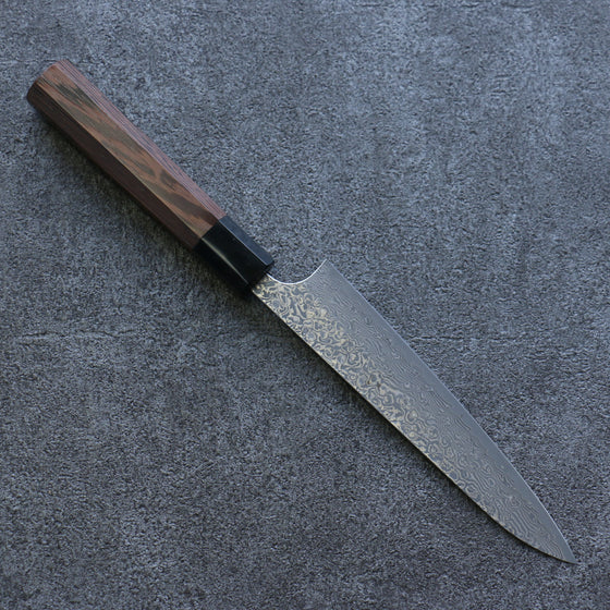 Yoshimi Kato VG10 Damascus Petty-Utility 150mm Wenge Handle - Seisuke Knife