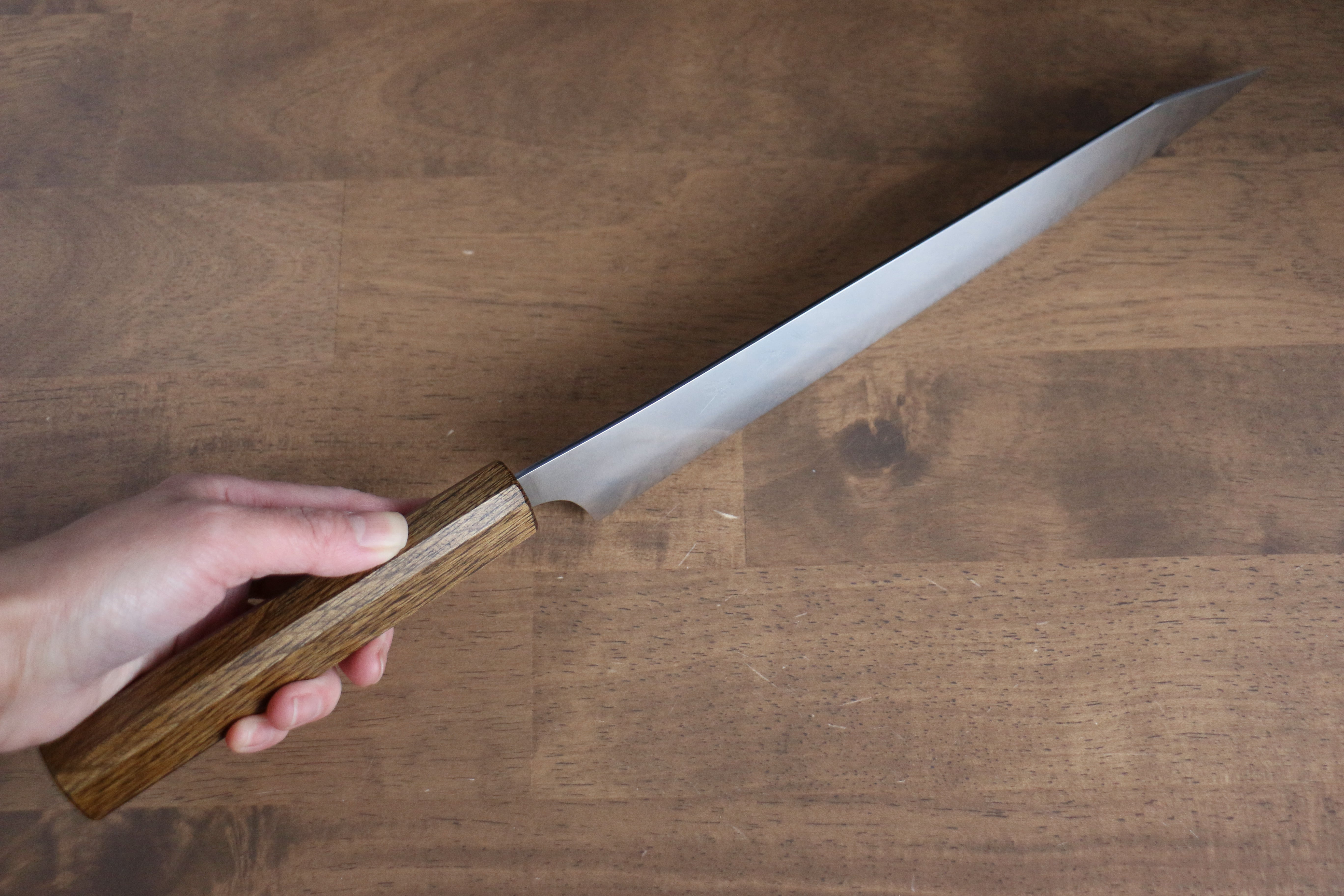 Yu Kurosaki Gekko HAP40 Sujihiki 270mm Oak Handle - Seisuke Knife