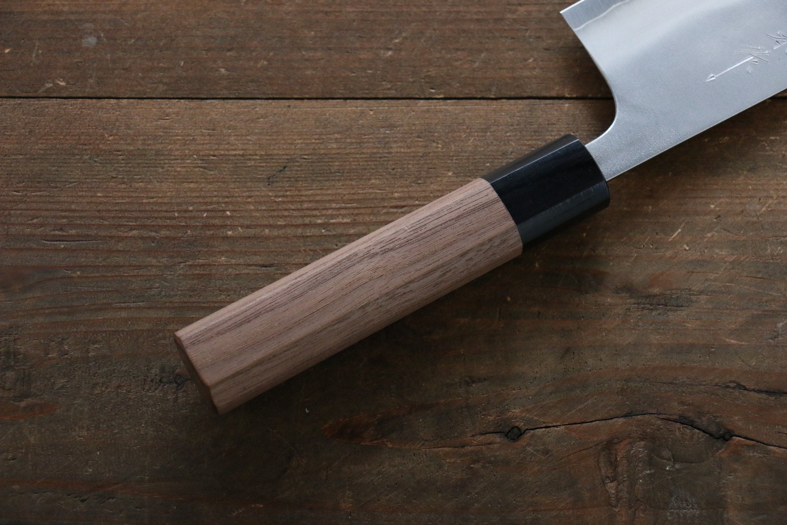Yamamoto Silver Steel No.3 Nashiji Nashiji Japanese Chef Knife 165mm with Walnut Handle - Seisuke Knife