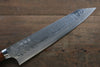 Takeshi Saji SRS13 Hammered Damascus Kiritsuke 270mm Ironwood Handle - Seisuke Knife