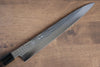 Yu Kurosaki Senko SG2 Hammered Sujihiki 270mm Shitan (ferrule: Black Pakka wood) Handle - Seisuke Knife - Slide 3