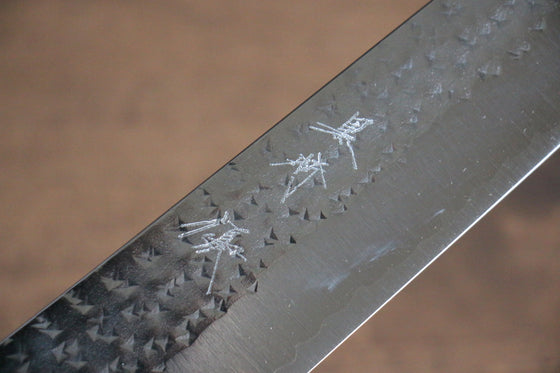 Yu Kurosaki Senko SG2 Hammered Sujihiki 270mm Shitan (ferrule: Black Pakka wood) Handle - Seisuke Knife