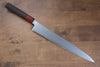 Yu Kurosaki Senko SG2 Hammered Sujihiki 270mm Shitan (ferrule: Red Pakka wood) Handle - Seisuke Knife - Slide 1