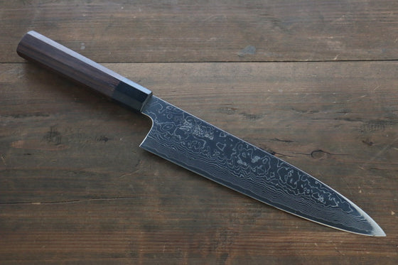 Sukenari SG2 Damascus Gyuto 240mm with Shitan Handle - Seisuke Knife