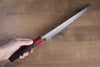 Yu Kurosaki Senko SG2 Hammered Sujihiki 270mm Shitan (ferrule: Red Pakka wood) Handle - Seisuke Knife - Slide 8