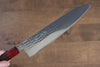 Yu Kurosaki Senko SG2 Hammered Gyuto 240mm Shitan (ferrule: Red Pakka wood) Handle - Seisuke Knife - Slide 4