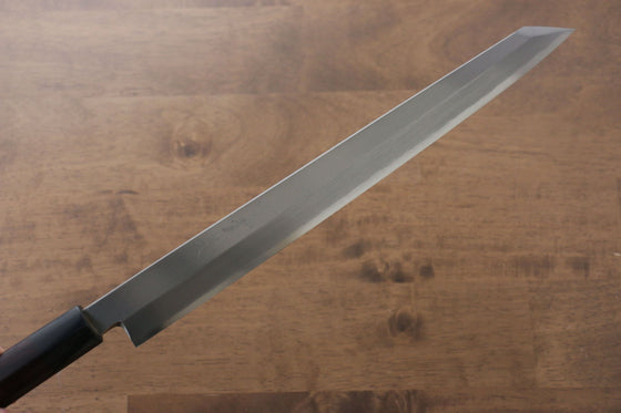 Jikko Silver Steel No.3 Kiritsuke Yanagiba  300mm Shitan Handle - Seisuke Knife