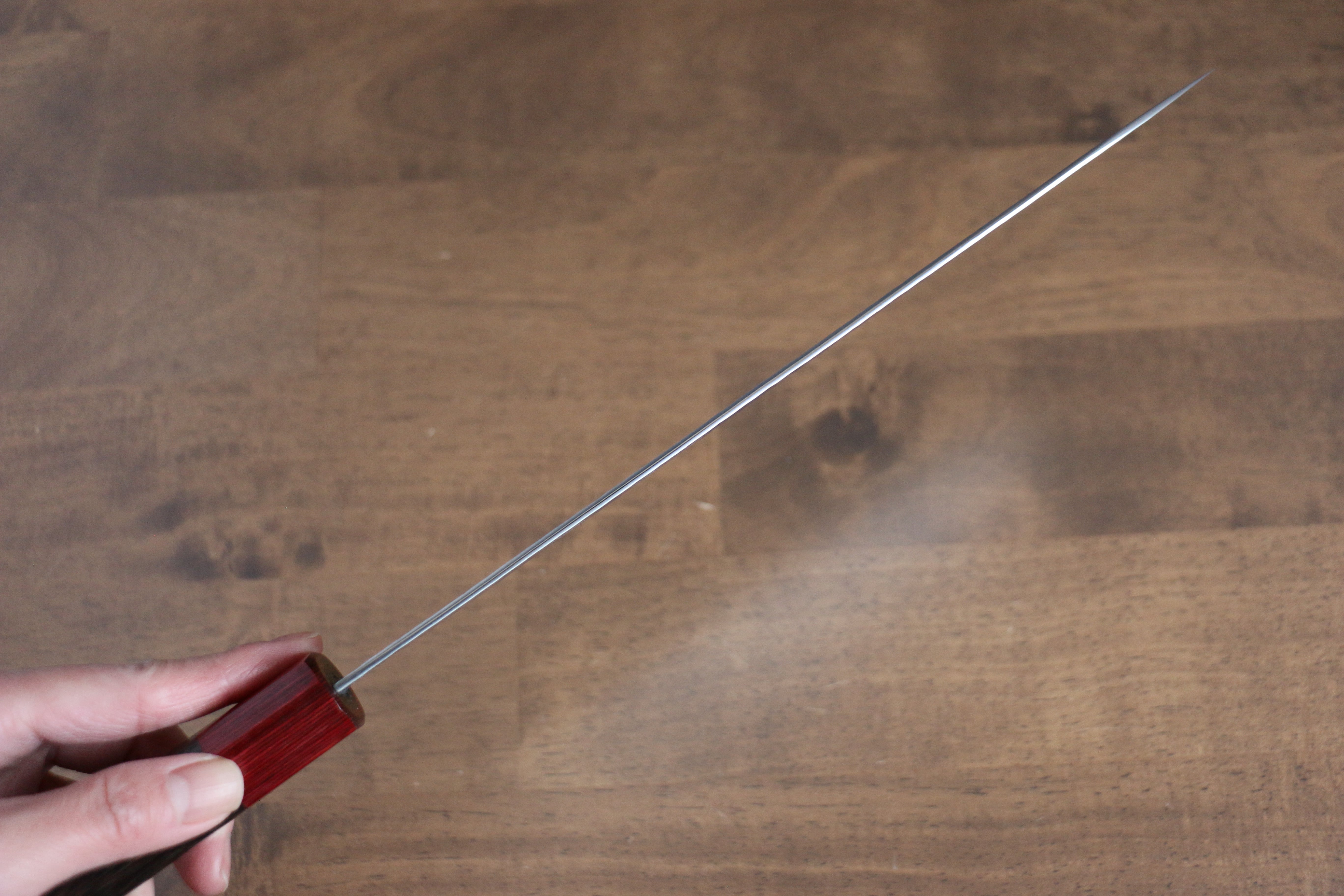 Yu Kurosaki Senko SG2 Hammered Gyuto 240mm Shitan (ferrule: Red Pakka wood) Handle - Seisuke Knife