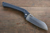 Takeshi Saji SG2 Damascus Folding Santoku 130mm with Carbon Fiber Handle - Seisuke Knife - Slide 1