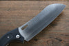 Takeshi Saji SG2 Damascus Folding Santoku 130mm with Carbon Fiber Handle - Seisuke Knife - Slide 6