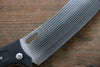 Takeshi Saji SG2 Damascus Folding Santoku 130mm with Carbon Fiber Handle - Seisuke Knife - Slide 7