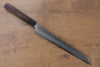 Jikko Silver Steel No.3 Kiritsuke Yanagiba  240mm Shitan Handle - Seisuke Knife - Slide 1