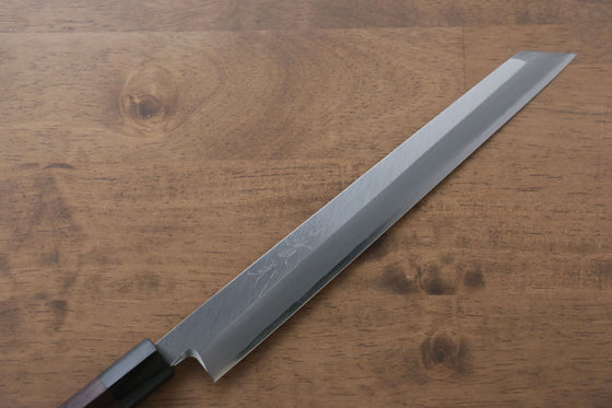 Jikko Silver Steel No.3 Kiritsuke Yanagiba  240mm Shitan Handle - Seisuke Knife