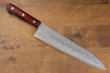 Seisuke Ringo Silver Steel No.3 Nashiji Gyuto 210mm Red Pakka wood Handle - Seisuke Knife - Slide 1