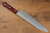 Seisuke Ringo Silver Steel No.3 Nashiji Gyuto 210mm Red Pakka wood Handle - Seisuke Knife - Slide 2