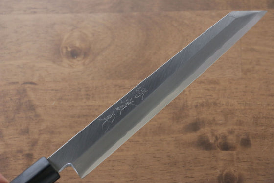 Jikko Silver Steel No.3 Kiritsuke Yanagiba  210mm Shitan Handle - Seisuke Knife