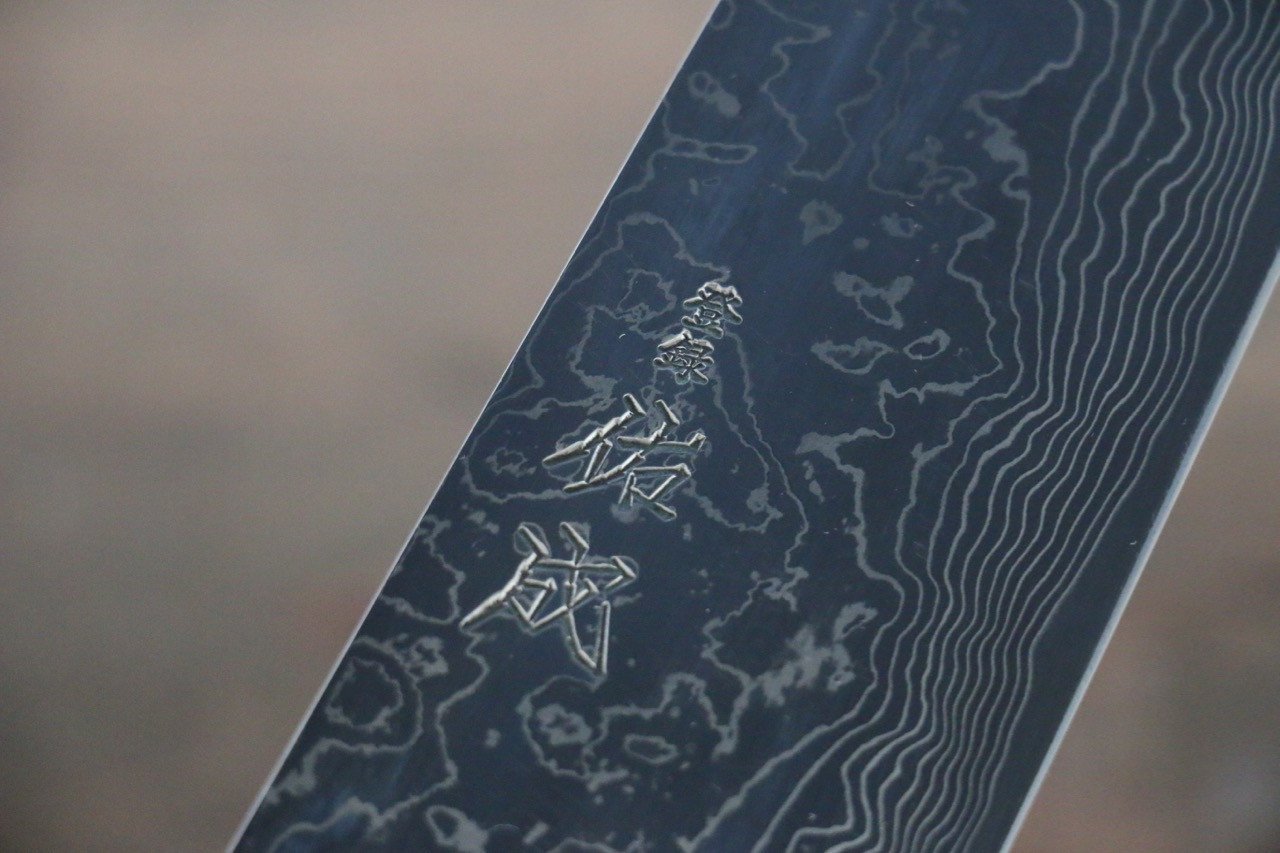 Sukenari SG2 Damascus Kiritsuke Gyuto 240mm with Shitan Handle - Seisuke Knife