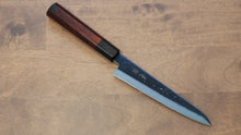  Seisuke SK-85 Ion plating Hammered Petty-Utility  150mm Red Pakka wood Handle - Seisuke Knife