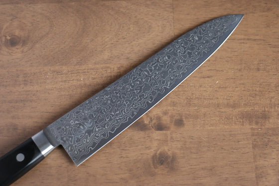 Seisuke Kagami AUS10 Mirrored Finish Damascus Gyuto 210mm Black Pakka wood Handle - Seisuke Knife