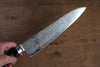 Seisuke Kagami AUS10 Mirrored Finish Damascus Gyuto 210mm Black Pakka wood Handle - Seisuke Knife - Slide 4