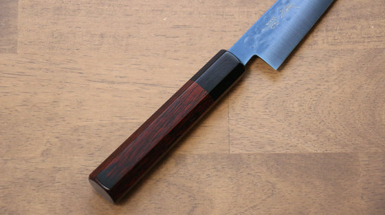 Seisuke SK-85 Ion plating Hammered Petty-Utility  150mm Red Pakka wood Handle - Seisuke Knife