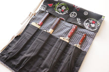  Japanese Style Knife Roll - Kurofune Ura Star (4 Pockets) - Seisuke Knife