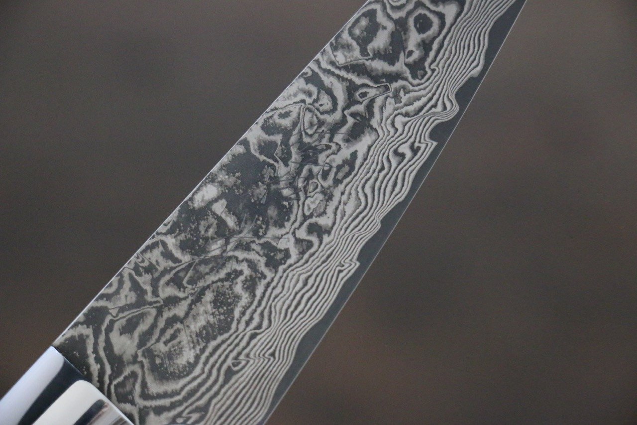 Takeshi Saji SG2 Black Damascus Petty-Utility  90mm Ironwood Handle - Seisuke Knife