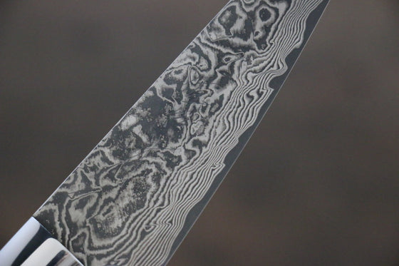 Takeshi Saji SG2 Black Damascus Petty Japanese Chef Knife 90mm wtih Ironwood Handle - Seisuke Knife