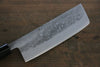 Seisuke Blue Steel No.2 Nashiji Nakiri 165mm Chestnut Handle - Seisuke Knife