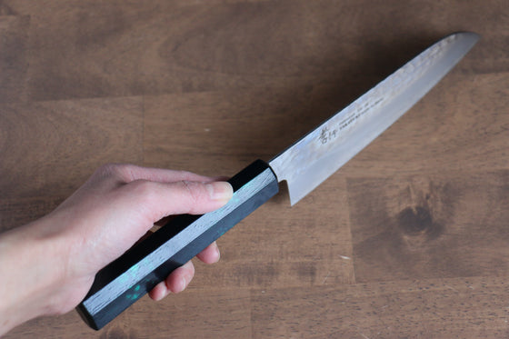 Sakai Takayuki Nanairo VG10 33 Layer Santoku 180mm ABS resin(Green tortoiseshell) Handle - Seisuke Knife