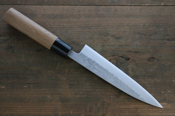 Seisuke Blue Steel No.2 Nashiji Hiraki 165mm Chestnut Handle - Seisuke Knife