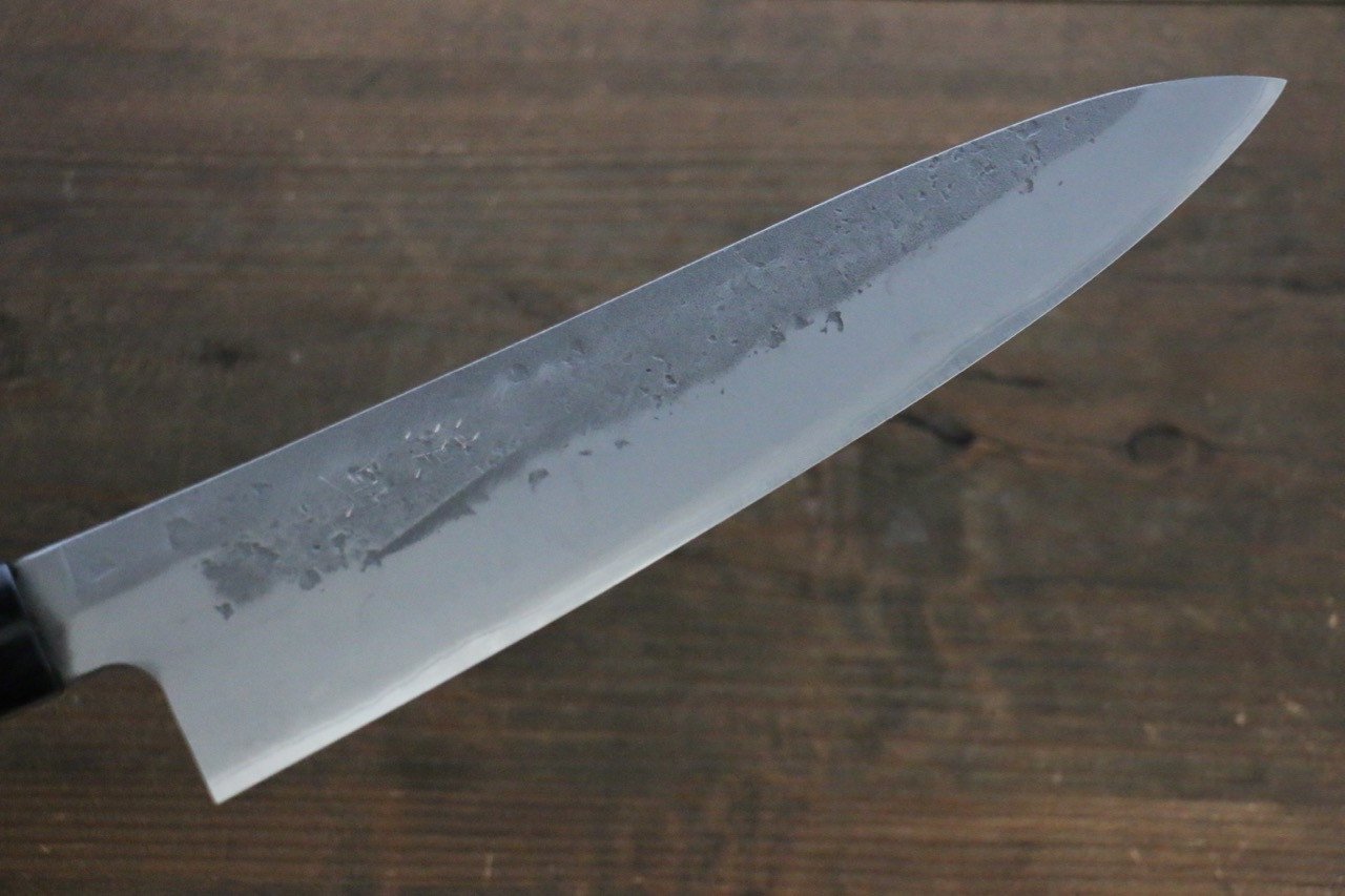 Seisuke Blue Steel No.2 Nashiji Gyuto 210mm Chestnut Handle - Seisuke Knife