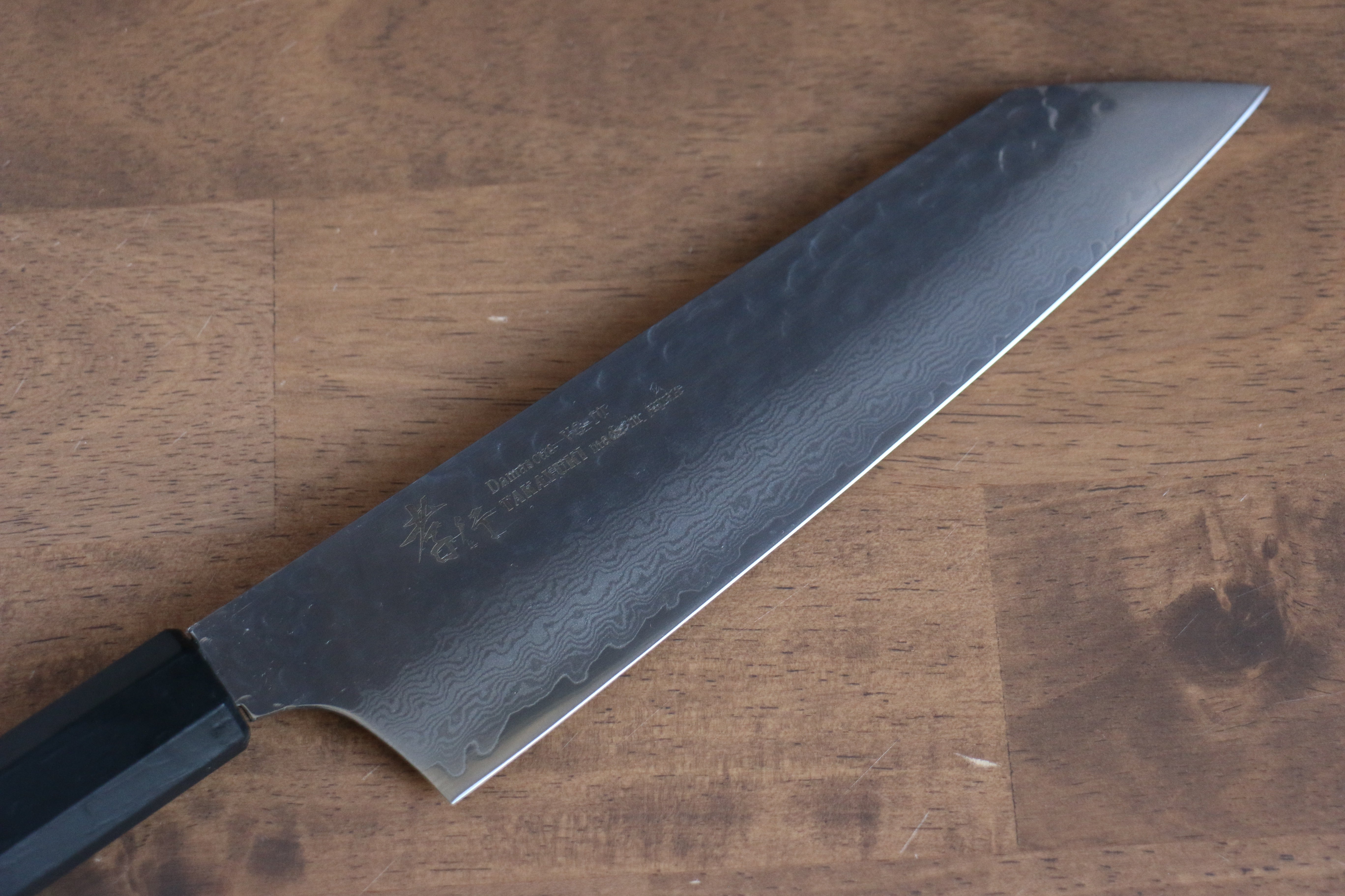 Sakai Takayuki Nanairo VG10 33 Layer Kengata Gyuto 190mm Black Lacquered ABS Resin Handle - Seisuke Knife