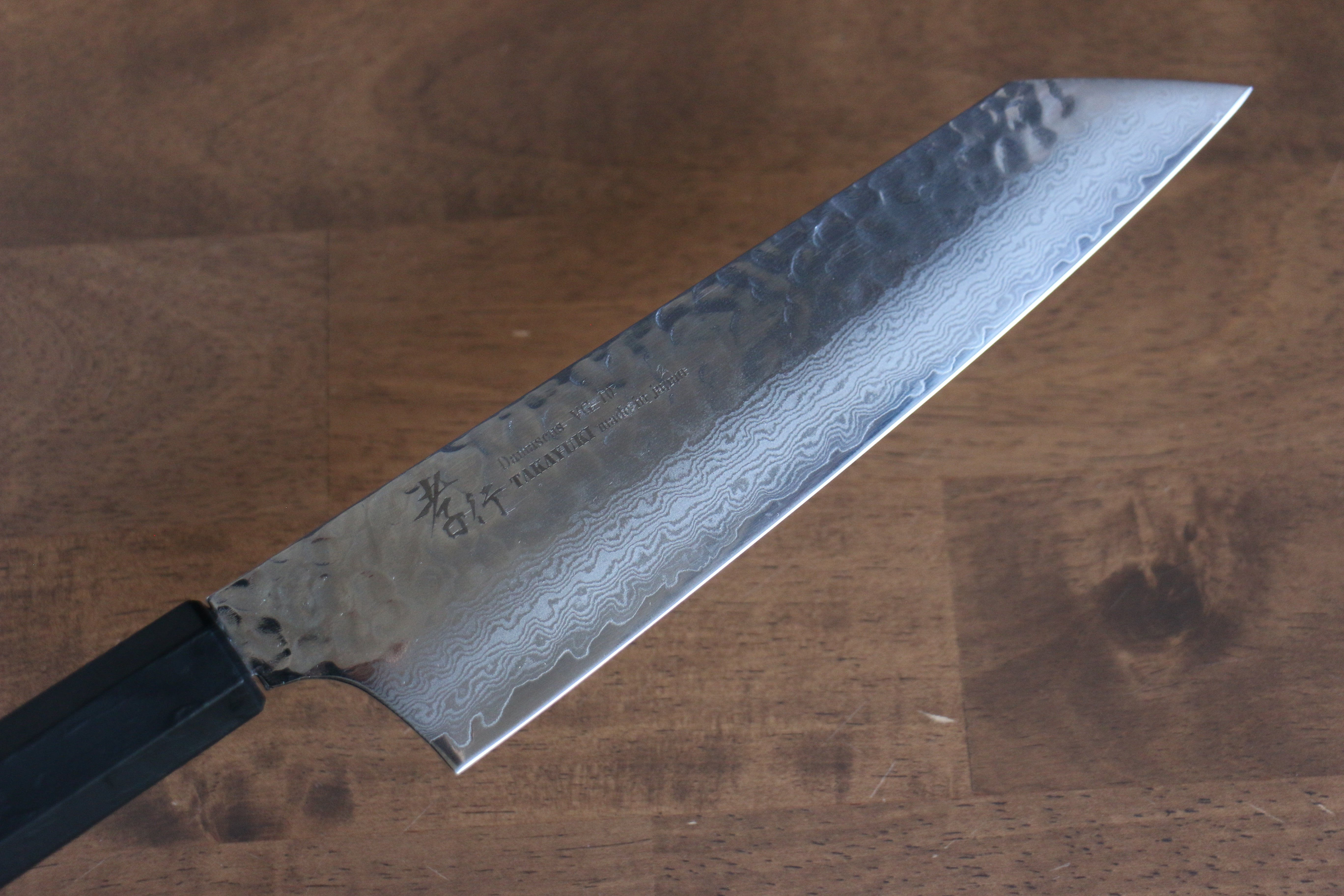 Sakai Takayuki Nanairo VG10 33 Layer Kengata Gyuto 190mm Black Lacquered ABS Resin Handle - Seisuke Knife