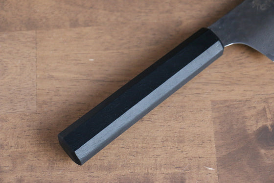 Sakai Takayuki Nanairo VG10 33 Layer Kengata Gyuto 190mm ABS resin(Black Lacquered) Handle - Seisuke Knife