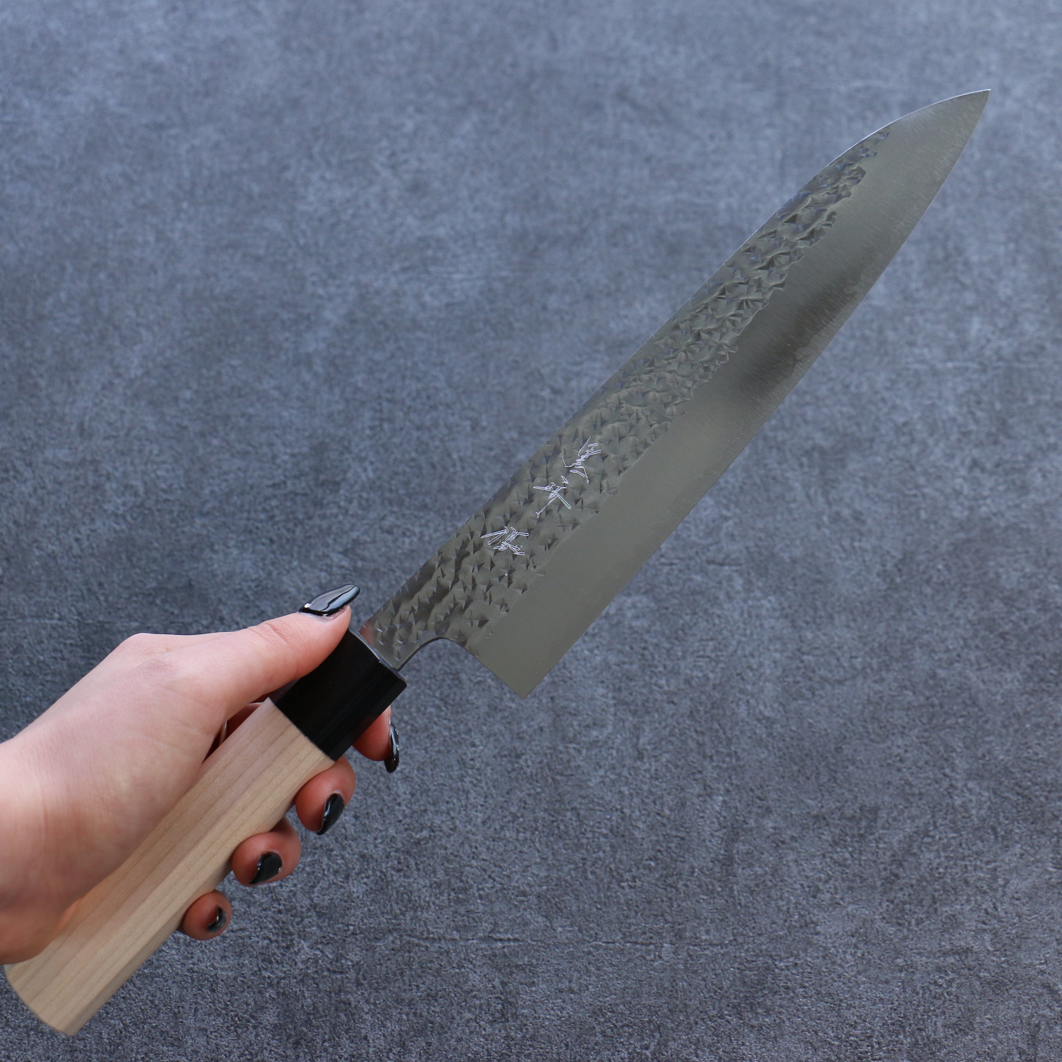 Yu Kurosaki Senko SG2 Hammered Gyuto 210mm Magnolia Handle - Seisuke Knife